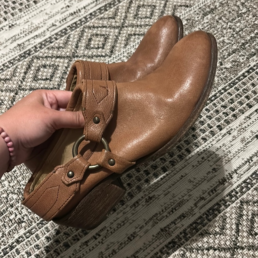 Frye Carson Harness Boot Mule Clog